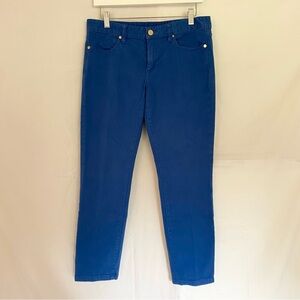 Tory Burch Cropped Skinny Jeans Royal Blue Size 29